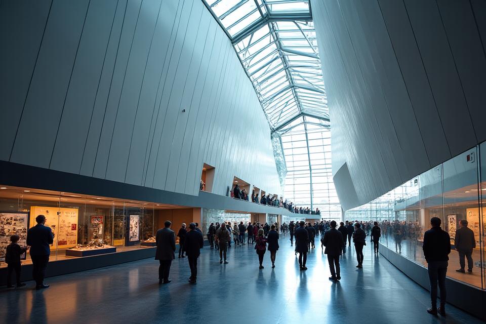Visitors at Titanic Museum Belfast